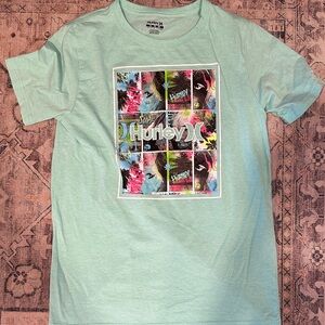 Hurley Kids Graphic Tee - Mint Green